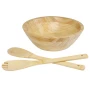 Salad bowl and cutlery | Classic | Bamboo wood | Environmentally friendly