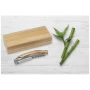 Sommeliermesser | Korkenzieher und einziehbares Folienmesser | Bambusholz und rostfreier Stahl
