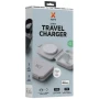 Chargeur de voyage sans fil | Cuir PU | Pliable | 15W | 2-en-1