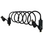 Cable de carga magnético | Silicona reciclada y aleación de zinc | 100W | 1 m | Entrada USB-A y USB-C | Conectores Type-C y Lightning
