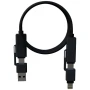 Cable de carga magnético | Silicona reciclada y aleación de zinc | 100W | 1 m | Entrada USB-A y USB-C | Conectores Type-C y Lightning