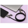 Cable de carga magnético | Silicona reciclada y aleación de zinc | 100W | 1 m | Entrada USB-A y USB-C | Conectores Type-C y Lightning