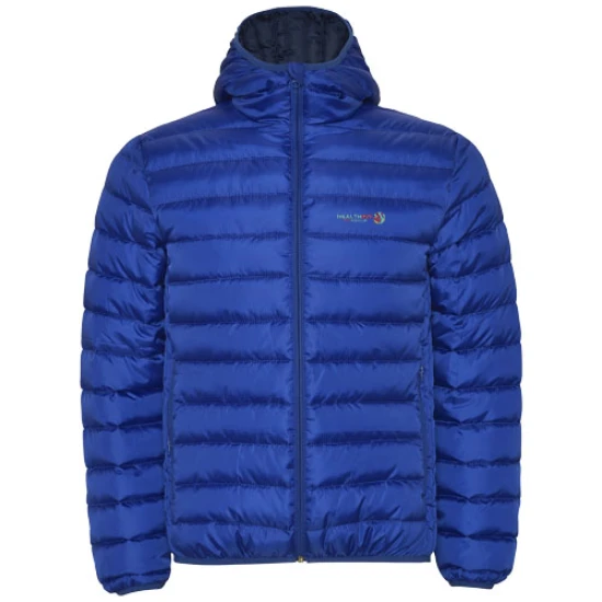 Roly men's insulated jacket | 100% polyester | 290 g/m² | Hood | electric blue