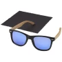 Mirrored polarized sunglasses | rPET & wood | Sustainable | In gift box