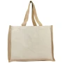 Boodschappentas | Canvas 320 g/m² en jute 320 g/m² | 23 L | Draagvermogen tot 12 kg | OEKO-Tex gecertificeerd