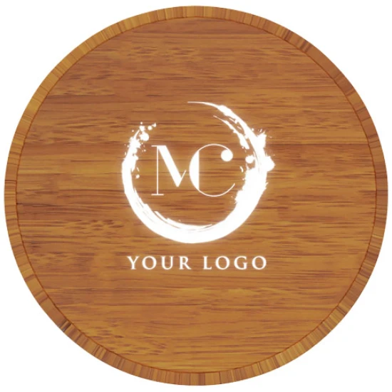 10W wireless charging pad | Wood | Light-up logo | wood