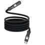 Cavo di ricarica | Alluminio e nylon riciclato | 100W | USB-A e USB-C | Display digitale