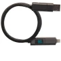 Cavo di ricarica | Alluminio e nylon riciclato | 100W | USB-A e USB-C | Display digitale