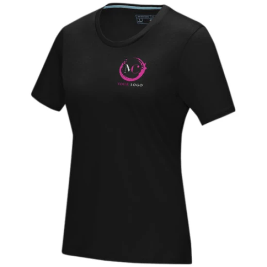 T-shirt met korte mouwen dames | Biologisch katoen | Met ronde hals | zwart