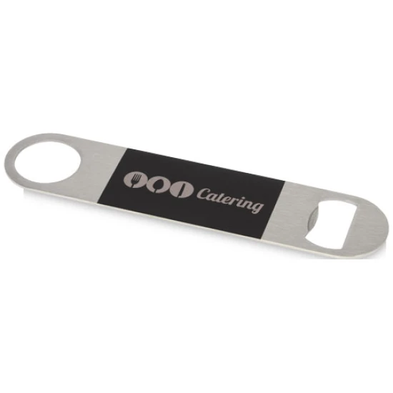 Flesopener | Metallic design | Gekleurde accenten | zwart