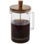 Cafetière à piston | 600 ml | écologique | bois d'acacia