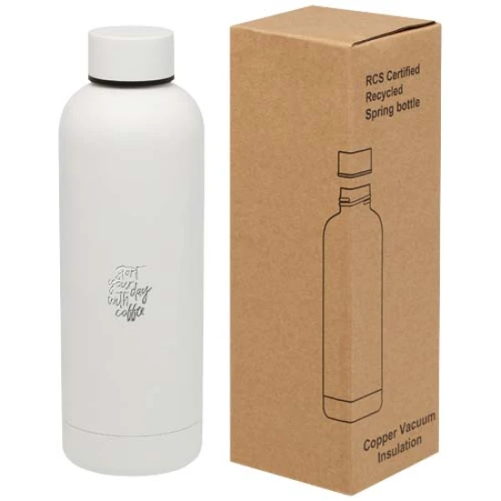 Thermosfles | Gerecycled roestvrij staal | 500ml | Trendy | Hoge kwaliteit | wit
