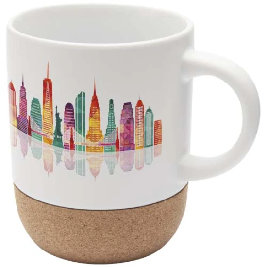 Mug | Ceramic & cork bottom | 300ml | Sublimation print | white