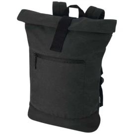 Backpack | Recycled cotton & recycled polyester | 16 L | Rolltop | 14" laptop compartment