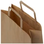 Bolsa de papel | Kraft reciclado | 25x32cm | Asas planas | Hecha en EU