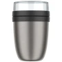 Recipiente para comida | Acero inoxidable | 500+200 ml | 2 compartimentos