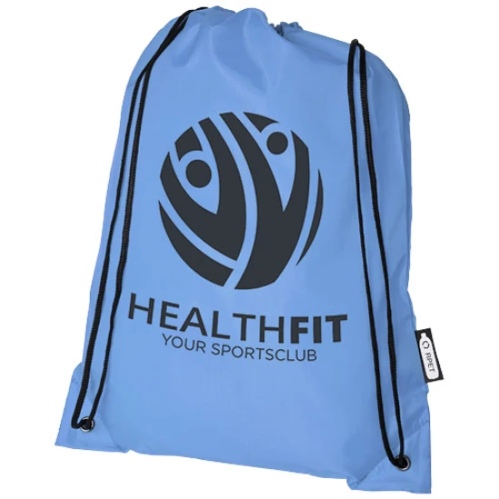 Drawstring backpack | rPET | 5L | Durable | light blue