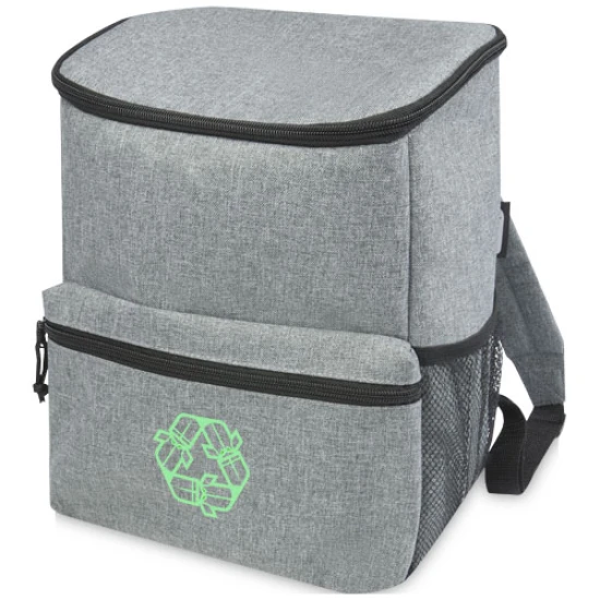 Cooler bag | rPET | 12L | Zippered compartment | heather grey