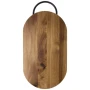 Cutting board | Acacia wood & iron | 595 g | With ergonomic handle | Rustic finish | FSC certified