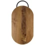 Cutting board | Acacia wood & iron | 595 g | With ergonomic handle | Rustic finish | FSC certified