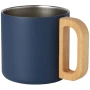 Doppelwandige Isoliertasse | Recycelter Edelstahl & Holz | 350 ml | Eco