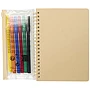 Carnet B6 | Papier certifié FSC 100 g/m² | Couverture rigide | 60 feuilles | 6 marqueurs aquarelle
