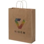 Paper bag | Recycled kraft | 32x40cm | Twisted handles | Made in EU
