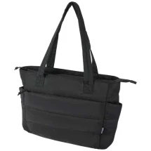 Sac cabas pour ordinateur portable | Polyester recyclé certifié GRS | 18 L | Compartiment pour ordinateur portable 15,6 pouces | Sangle trolley | Durable
