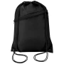 Sac à cordon | Polyester recyclé 210D certifié GRS | 5 L | Poche avant zippée | Passage pour câble