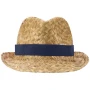 Straw hat | Wheat straw and polyester band | Ø58 cm | Print on the band