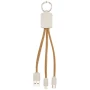 3-in-1 charging cable | Cork & Wheat straw | Sustainable
