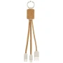 3-in-1 charging cable | Cork & Wheat straw | Sustainable