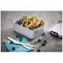 Boîte à repas Mepal | ABS | 900ml | Séparateur inclus | Pour 4 sandwichs | Fabriqué aux Pays-Bas