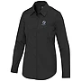 Camicia in popeline da donna | Cotone con 3% elastan 133 g/m² | Maniche lunghe | Vestibilità regular | Colletto classico
