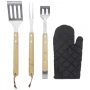 5-piece BBQ set | Polyester & Stainless steel | Sustainable bamboo
