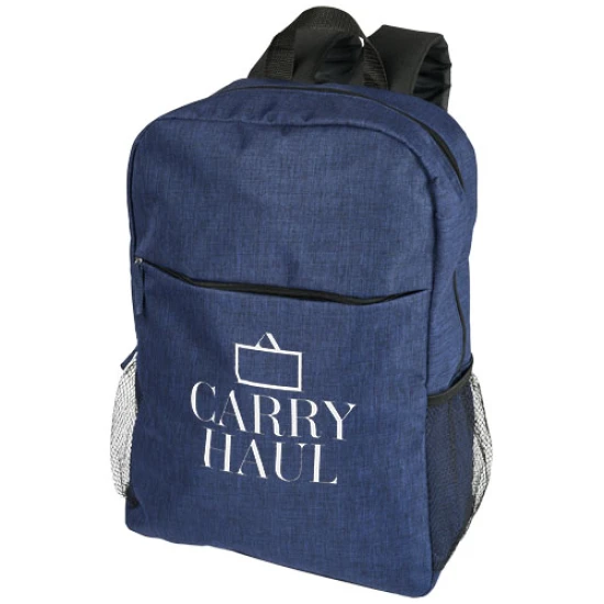 15 Inch laptop backpack | Polyester | 18L| With water bottle pockets | heather navy