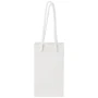 Paper bag | Recycled paper | 9,5x17cm | Plastic handles | Made in EU