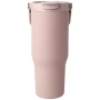 Gobelet isotherme | Acier inoxydable recyclé | 900ml | Paille et ouverture à rabat | Isolation cuivre | Durable