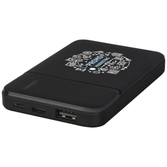 Power bank | 5000mAh | Recycled plastic | solid black