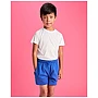 Short de sport enfant | Coton 200 g/m² | Taille élastique | Cordon réglable | Poches latérales