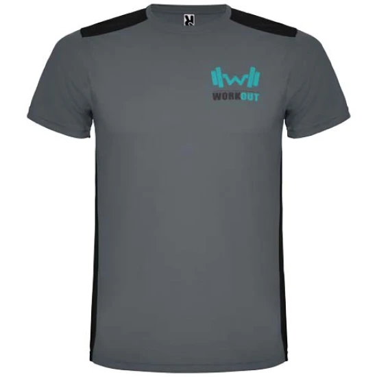 Roly sport-T-shirt | Polyester 130g/m² | Unisex | 3D mesh stof aan de achterkant | ebony;zwart