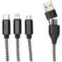5-in-1 Ladekabel | Recyceltes Aluminium und RPET