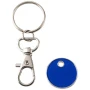 Keyring with trolley coin | Zinc alloy | Ø2,3 cm | Fits most supermarkt trolleys