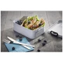 Mepal lunchbox | ABS | 900ml | Divider included | For 4 sandwiches | Made in the Netherlands