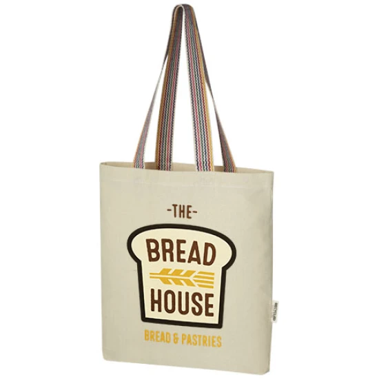 Draagtas | Gerecycled katoen 80% Gerecycled Polyester 20% | 5 kg | naturel