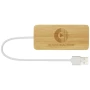 Hub USB | Bambou | Compatible avec USB-A & C | Boîte cadeau