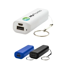 Batterie externe | Plastique | 1200 mAh | Porte-clés pour un transport facile