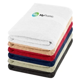 Serviette de bain en coton | 70cm x 140cm | 450 g/m2 | Ultra douce pour la peau | Fabriquée en Europe