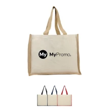 Shopping bag | Canvas 320g/m² and jute 320 g/m² | 23L | Resistance of up to 12 kg weight | OEKO-Tex certified