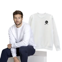 Herrenpullover | Polyester & Bio-Baumwolle | Mit Rundhalsausschnitt